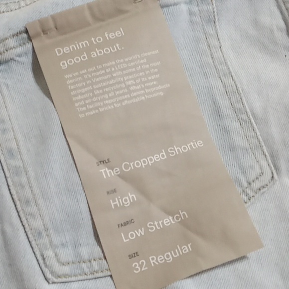 EVERLANE Womens Jeans Faded DENIM Pants 32 New BLUE Casual DEFECT ** - Picture 12 of 14